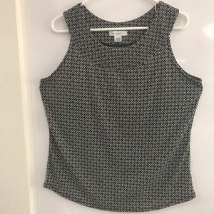 Liz Claiborne print  blouse Size Large